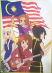  akiyama_mio chinadress hirasawa_yui k-on! kotobuki_tsumugi les_paul malaysia tainaka_ritsu traditional_clothes 