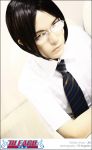   black_hair bleach cosplay glasses ishida_uryuu male necktie  