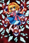  blonde_hair blue_eyes daishi_takamura danmaku doll hairband short_hair touhou 