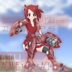  armored_core armored_core_4 hier mecha_musume redhead 