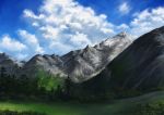   clouds landscape mountain nature scenery suehan tree  