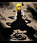  darkness hair_ribbon nanotsuki red_eyes ribbon rumia short_hair touhou 