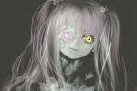  animated_gif artist_request creepy dark face flower frills gif grey grin kirakishou long_hair one-eyed pale_skin pink_hair rose rozen_maiden silver_hair simple_background smile solo source_request teeth twintails yellow_eyes 