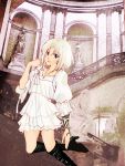  428 boots canaan canaan_(character) dress jewelry shoes short_hair tattoo white_hair 