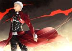  1boy archer fate/stay_night fate_(series) hwen118 jewelry necklace solo white_hair 