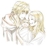  alternate_hairstyle amatari_sukuzakki baby blonde_hair closed_eyes crying eudes_(fire_emblem) family father_and_son fire_emblem fire_emblem:_kakusei hair_down happy hood liz_(fire_emblem) mother_and_son my_unit smile white_background younger 