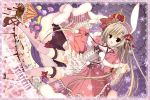  1girl :d animal_ears brown_eyes brown_hair capelet dress frilled_dress frills full_body hairband inugami_kira lolita_hairband long_hair looking_at_viewer open_mouth original rabbit_ears smile solo tagme 