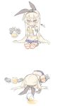  1girl alcohol beer blade_(galaxist) blonde_hair cup face_down hairband kantai_collection long_hair mug rensouhou-chan shimakaze_(kantai_collection) solo spill striped striped_legwear very_long_hair yellow_eyes 