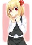  cream_puff eating fang food rumia solo tonbo_(11023) touhou 