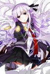  bangs dangan_ronpa kirigiri_kyouko long_hair purple_eyes seifuku smile straight_hair violet_hair 