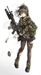  absurdres assault_rifle explosive grenade grenade_launcher gun headset highres m16 m203 m72_law military military_uniform pantyhose pleated_skirt rifle rocket_launcher skirt specterz torn_clothes torn_pantyhose underbarrel_grenade_launcher uniform union_jack watch weapon 