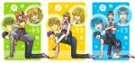  !? 3boys 3girls all_fours anger_vein black_hair black_legwear blue_eyes blue_hair bow brown_eyes brown_hair crossed_legs eriyama gekkan_shoujo_nozaki-kun hair_bow highres hori_masayuki human_chair human_furniture kashima_yuu kneehighs long_hair multiple_boys multiple_girls musical_note necktie nozaki_umetarou open_mouth orange_hair polka_dot polka_dot_bow ponytail purple_hair red_eyes sakura_chiyo school_uniform seo_yuzuki shoes short_hair sitting sitting_on_person smile spoken_anger_vein spoken_musical_note sweat thigh-highs uwabaki vest violet_eyes wakamatsu_hirotaka 