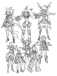  concept_art kill_la_kill matoi_ryuuko senketsu sketch watermark 