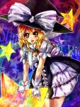  braid hat kirisame_marisa kuzumoti long_hair touhou witch_hat yellow_eyes 