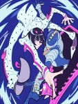  2boys black_hair bob_cut bruno_bucciarati hair_ornament jojo_no_kimyou_na_bouken mikannu multiple_boys stand_(jojo) sticky_fingers_(stand) violet_eyes zipper 