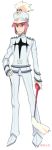  1boy baton dated genderswap hat jakuzure_nonon kill_la_kill male_focus pink_hair sabamiso_(waruagaki) shako_cap solo uniform 