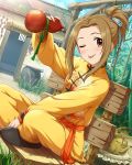  1girl chinese_clothes gourd idolmaster idolmaster_cinderella_girls manabe_itsuki solo 