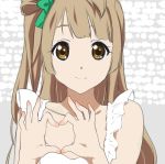  brown_eyes brown_hair crossover dress k-on! long_hair love_live!_school_idol_project minami_kotori side_ponytail smile 