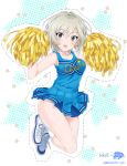  anastasia_(idolmaster) cheerleader commentary_request idolmaster idolmaster_cinderella_girls mizuki_makoto 