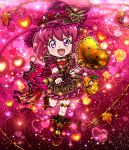  aino_megumi boots chibi halloween happinesscharge_precure! hat heart jewelry long_hair pink_eyes pink_hair ponytail precure witch 
