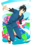  1boy barakamon black_hair handa_seishuu highres hiwako_(hnkocchan) japanese_clothes short_hair solo 