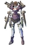  1girl highres kantai_collection mecha myoukou_(kantai_collection) science_fiction shingo_(picturepuzzle) short_hair weapon 