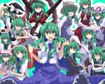  &gt;:) :q alternate_costume animal_ears ascot bat_wings bespectacled blush_stickers book bunny_ears cosplay enmaided fang glasses green_hair hakurei_reimu hakurei_reimu_(cosplay) hat head_wings izayoi_sakuya izayoi_sakuya_(cosplay) kazami_yuuka kazami_yuuka_(cosplay) kirisame_marisa kirisame_marisa_(cosplay) knife koakuma koakuma_(cosplay) kochiya_sanae konpaku_youmu konpaku_youmu_(cosplay) maid moriya_suwako moriya_suwako_(cosplay) multiple_persona patchouli_knowledge patchouli_knowledge_(cosplay) plaid plaid_skirt plaid_vest reisen_udongein_inaba reisen_udongein_inaba_(cosplay) remilia_scarlet remilia_scarlet_(cosplay) shaded_face skirt skirt_set smile sword tongue toro_(nightlord) toro_(pixiv) touhou weapon wings witch_hat yakumo_yukari yakumo_yukari_(cosplay) yasaka_kanako yasaka_kanako_(cosplay) yellow_eyes 