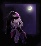  estellise_sidos_heurassein kiss moon pink_hair yuri_lowell 