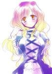  dress gradient_hair hijiri_byakuren long_hair motomiya_mitsuki multicolored_hair orange_eyes rough stare touhou yellow_eyes 