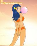  bikini blue_hair hikari_(pokemon) long_hair pokemon swimsuit 