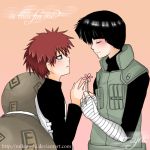  blush flower gaara naruto rock_lee yaoi 