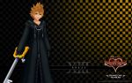  blonde_hair blue_eyes highres keyblade kingdom_hearts kingdom_hearts_358/2_days male official_art organization_xiii roxas solo wallpaper yellow 