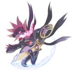  aegislash dragon glowing glowing_eyes highres holding_shield hydreigon multiple_heads multiple_wings no_humans one-eyed open_mouth pokemon pokemon_(creature) pokemon_(game) shield simple_background sword violet_eyes weapon white_background wings 