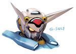  character_name g-self gundam gundam_reconguista_in_g mecha no_humans portrait shoumaru_(gadget_box) solo yellow_eyes 