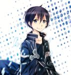  1boy black_eyes black_hair getsuyoubi kirito male short_hair standing sword_art_online 