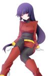  akira_(natsumemo) boots gloves natsume_(pokemon) pantyhose pokemon purple_hair red_eyes sitting skirt 
