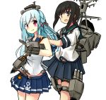  2girls battleship_girls crossover fubuki_(battleship_girls) fubuki_(kantai_collection) gryphin1424 kantai_collection multiple_girls namesake 