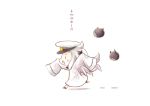  &gt;:o 1girl :o admiral_(kantai_collection)_(cosplay) chibi hinata_yuu kantai_collection military northern_ocean_hime white_hair 