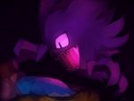  blue_(hopebiscuit) commentary ghost haunter pokemon pokemon_(creature) scared sleeping under_covers 