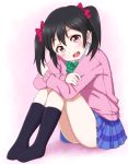  1girl black_hair love_live!_school_idol_project mohya school_uniform solo tagme twintails yazawa_nico 