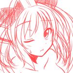  animal_ears artist_request blush cat_ears cosmic_break looking_at_viewer mialy nude one_eye_closed sketch sweatdrop 