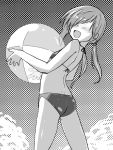  ball beachball bikini freckles hair_over_eyes isshitaira kazoku_game long_hair low_twintails small_breasts swimsuit toono_kanna twintails 