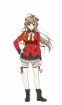  amagi_brilliant_park brown_eyes brown_hair character_sheet long_hair ponytail sento_isuzu uniform 