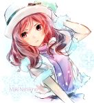  1girl character_name hat love_live!_school_idol_project nishikino_maki puuko_(iberiko_neko) redhead solo tagme violet_eyes 