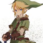  belt blonde_hair blue_eyes earrings gloves hat jewelry link nigo pointy_ears sheath sword the_legend_of_zelda twilight_princess weapon 