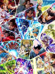  abs absurdres aura black_hair body_fur broly_(dragon_ball_super) dougi dragon_ball dragon_ball_gt dragon_ball_super dragon_ball_super_broly dragon_ball_z dragon_ball_z_dokkan_battle earrings gloves gogeta gohan_beast highres hiro_(udkod1ezlyi2flo) jewelry looking_at_viewer male_focus metamoran_vest monkey_boy monkey_tail multiple_boys muscular muscular_male pants pectorals piccolo potara_earrings red_fur saiyan smile son_gohan son_goku spiky_hair super_saiyan super_saiyan_4 tail vegeta vegetto yellow_aura 