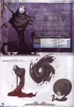  blazblue bone character_name creepy english highres mask official_art scan skeleton slime special_moves stats 