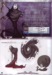  blazblue bone character_name creepy english highres mask official_art scan skeleton slime special_moves stats 