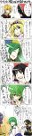  alice_margatroid black_hair blonde_hair blue_eyes bow braid closed_eyes comic detached_sleeves green_eyes green_hair hairband hakurei_reimu hat highres kazami_yuuka kirisame_marisa kochiya_sanae mima moriya_suwako purple_hair red_eyes shunichi shunichi_(kira2afro) touhou translated translation_request witch_hat yasaka_kanako yellow_eyes yuri 