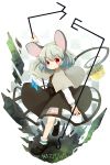  bloomers grey_hair jewelry kito mouse mouse_ears mouse_tail nazrin pendant red_eyes short_hair silver_hair tail touhou 